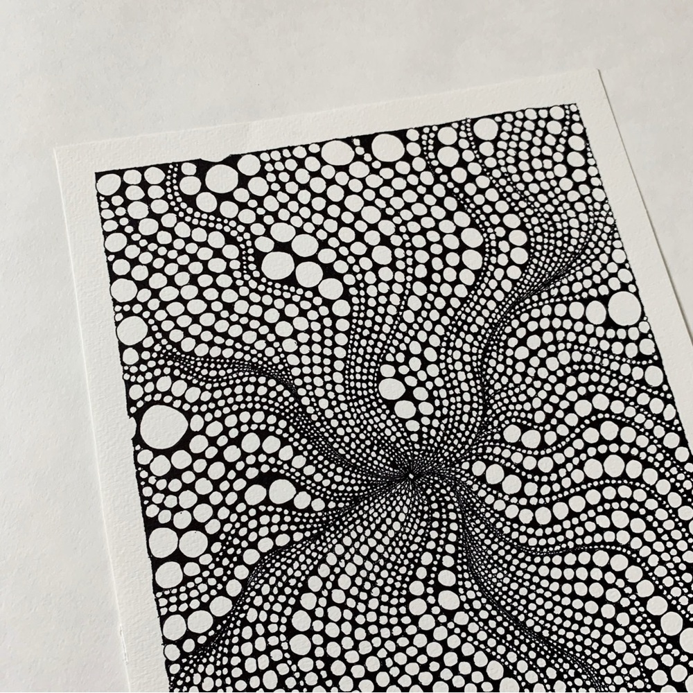 Abstract pattern bubble art drawing - Picture 2 of 3